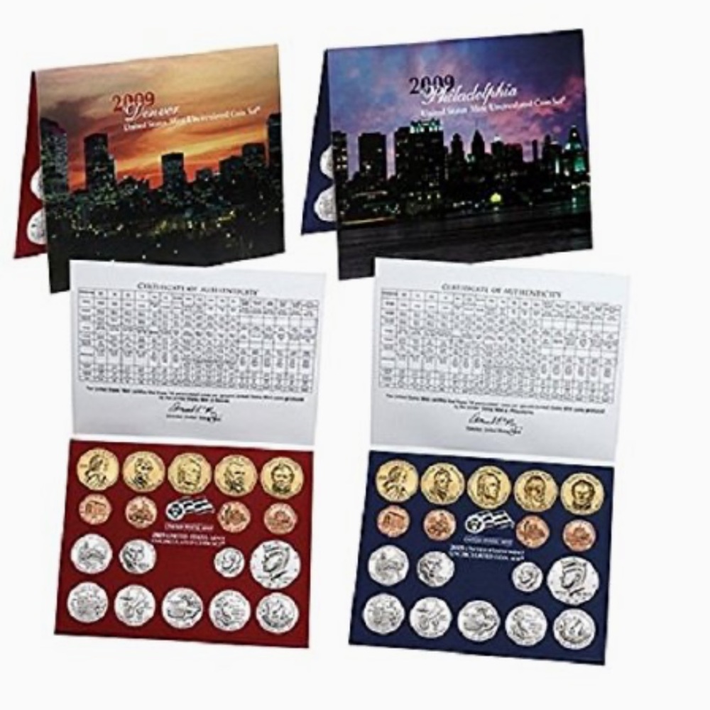 Denver and Philadelphia Uncirculated Coin Set 2009